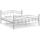 vidaXL Bed Frame Grey Metal 160X200 cm