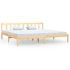 vidaXL Bed Frame Solid Wood Pine 180X200 Cm Super King Size