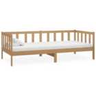vidaXL Day Bed Honey Brown Solid Pinewood 90X200 Cm