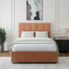 Bedmaster Mink Chenille No Drawer Divan Base And Pearl Headboard King Size