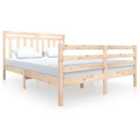 vidaXL Bed Frame 150X200 Cm King Size Solid Wood