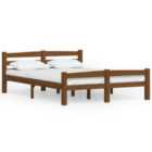Vidaxl Bed Frame Honey Brown Solid Pinewood 120X200 Cm