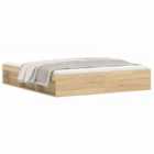 vidaXL Bed Frame Without Mattress Sonoma Oak 180X200 cm Super King Super King Size