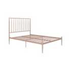 Giulia Modern Metal Bed Millennial Pink King