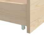 Vidaxl Bed Frame With Drawers Solid Wood Pine 90X200 Cm