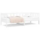 vidaXL Day Bed White 80X200 Cm Solid Wood Pine