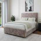 Bedmaster Silver Chenille No Drawer Divan Base And Valencia Headboard Super King
