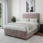 Bedmaster Silver Chenille 2 Drawer Divan Base And Valencia Headboard Double
