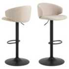 Furniture To Go Ella Swivel Beige Bar Stool Set Of 2