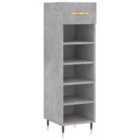 vidaXL Shoe Cabinet Concrete Grey 30X35X105 Cm Engineered Wood