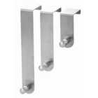 Blue Canyon Set 3 Stainless Steel Over Door Hooks