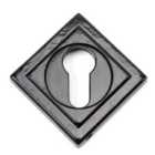 From The Anvil Black Round Euro Escutcheon (square)