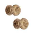 Spira Brass Bloxwich Large 60Mm Rim/Mortice Door Knob Aged Brass