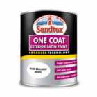 Sandtex One Coat Satin Brilliant White 750Ml