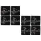 Selbrae House Set Of 8 Slate Coasters - Golf