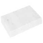 Argon Tableware Rectangle Marble Placemats - 40cm x 30cm - White - Pack of 6
