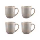 Mason Cash Reactive Linear Grey Set Of 4 Mugs 400Ml