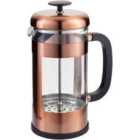 Judge Coffee, 8 Cup Glass Cafetiere, 1L, Copper