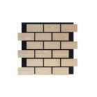 Brick Pattern Acoustic Wall Panel - Pet + Mdfsize: 610 X 690 Mm