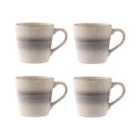 Mason Cash Reactive Fade Set Of 4 Mugs Cream