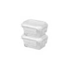 Harbour Housewares Glass Food Storage Containers with Lids - 150ml - Pack of 2
