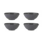 Mason Cash Reactive Linear Set Of 4 Black Bowls 16Cm