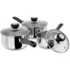 Judge Vista, 3 Piece Saucepan Set