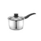 Highlands Homeware 16Cm Saucepan With Glass Lid With Induction Base