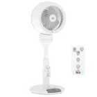 HOMCOM 9 Inch Height Adjustable Air Circulator Fan 70? Oscillating 9 Setting