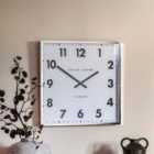 Halstow Wall Clock Chrome 50Cm