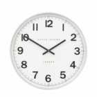 Oxshott Wall Clock Chrome 50Cm