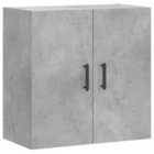 vidaXL Wall Cabinet Concrete Grey 60X31X60 Cm Engineered Wood
