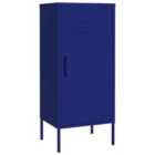 vidaXL Storage Cabinet Navy Blue 42.5X35X101.5 Cm Steel