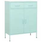 vidaXL Storage Cabinet Mint 80X35X101.5 Cm Steel