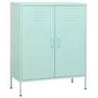 vidaXL Storage Cabinet Mint 80X35X101.5 Cm Steel