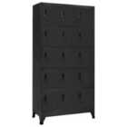 vidaXL Locker Cabinet Anthracite 90X40X180cm Steel