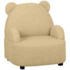 Aiyaplay Kids Armchair, Bear Shaped Toddler Chair For Bedroom - Khaki