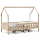 vidaXL Kids' House Bed Frame Without Mattress 90X190 Cm Single Pine