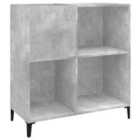 vidaXL Record Cabinet Concrete Grey 84.5X38X89 Cm Engineered Wood