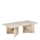 Furniture To Go Vega Rectangular Coffee Table In Brown Marble
