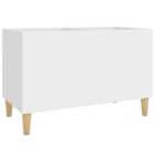 vidaXL Record Cabinet White 74.5X38X48 Cm Engineered Wood