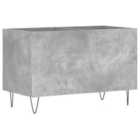 vidaXL Record Cabinet Concrete Grey 74.5X38X48 Cm Engineered Wood