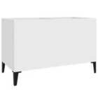 vidaXL Record Cabinet White 74.5X38X48 Cm Engineered Wood