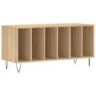 vidaXL Record Cabinet Sonoma Oak 100X38X48 Cm Engineered Wood