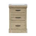 Teamson Home 24" Donovan Vanity With White Sink And 2 Drawers Light Oak