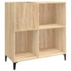 vidaXL Record Cabinet Sonoma Oak 84.5X38X89 Cm Engineered Wood