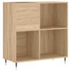 vidaXL Record Cabinet Sonoma Oak 84.5X38X89 Cm Engineered Wood