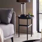 Julian Bowen Franki Mirror Glass Lamp Table