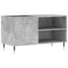 vidaXL Record Cabinet Concrete Grey 85X38X48 Cm Engineered Wood