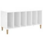 vidaXL Record Cabinet White 100X38X48 Cm Engineered Wood